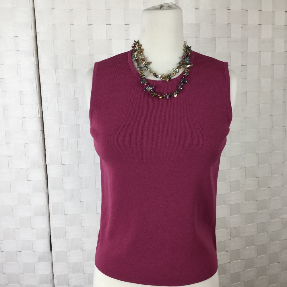 Laura Ashley Knit‎ Tank, Beautiful mauve color, PS